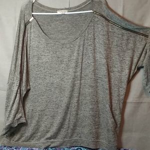 Never worn zipper embellished blouse